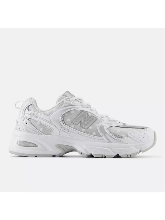 New Balance Shoes - New Balance 530 Metallic Polka Dots White Sneakers WOMENS Size 10 MENS 8.5 NWT